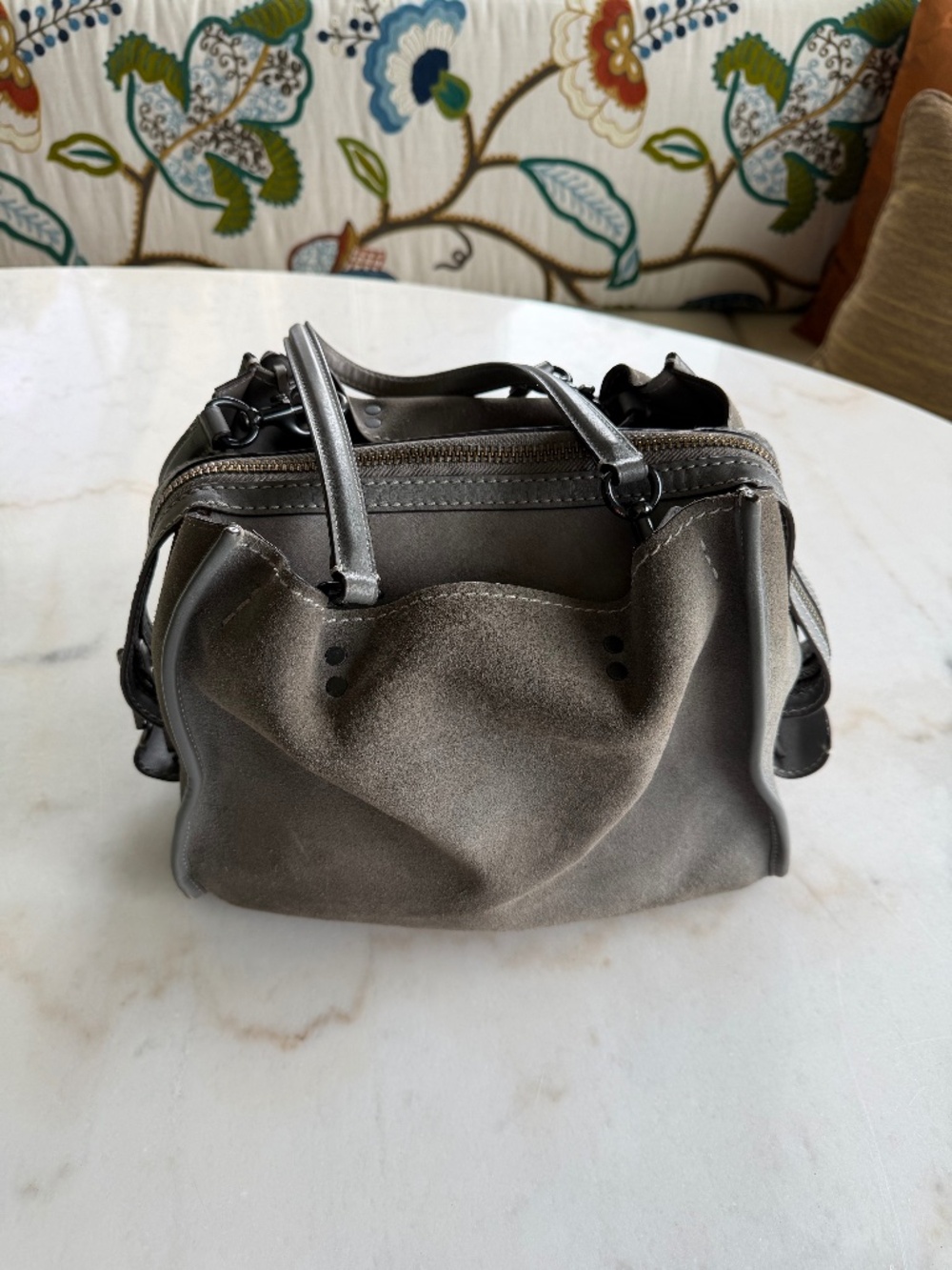 Coach Rogue 31 in Grey Suede